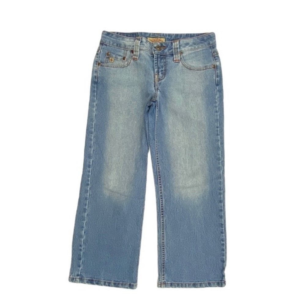Paris Blues Capri Women's‎ size 1 Medium Wash Blue Denim Jeans